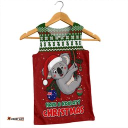Amazing Aussie Australia Have A Koalaty Christmas Men Tank Top