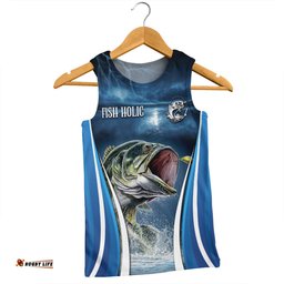 Amazing Aussie Australia Fishing Custom Jumping Barramundi Fishing Men Tank Top