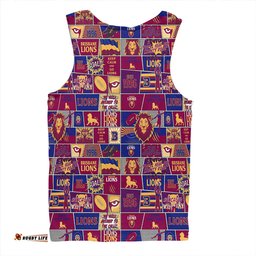 Amazing Aussie Brisbane Lions Legacy Of The Pride Comic Style Men Tank Top
