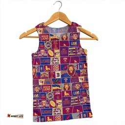 Amazing Aussie Brisbane Lions Legacy Of The Pride Comic Style Men Tank Top