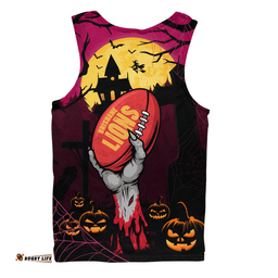 Amazing Aussie Brisbane Lions Full Moon Fever Halloween Supporter Men Tank Top