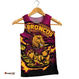 Amazing Aussie Brisbane Broncos Premiership Series Sports Gear Men Tank Top