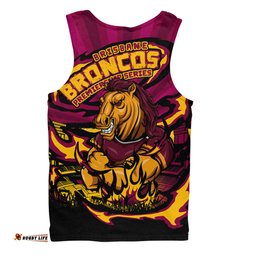 Amazing Aussie Brisbane Broncos Premiership Series Sports Gear Men Tank Top