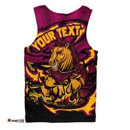 Amazing Aussie Brisbane Broncos Premiership Series Sports Gear Men Tank Top