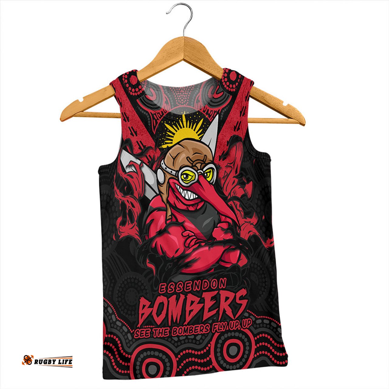Amazing Aussie Essendon Ripped Legacy Of The Game Men Tank Top