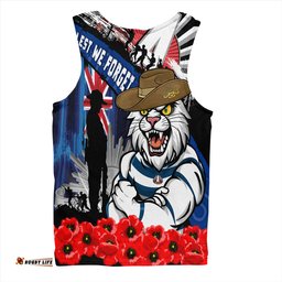 Amazing Aussie Geelong Cats Anzac Day Honor United In Spirit Men Tank Top