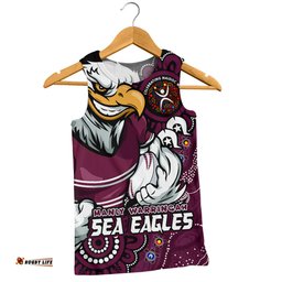 Amazing Aussie Manly Warringah Sea Eagles Power Through Generations NAIDOC Edition Men Tank Top