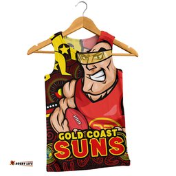 Amazing Aussie Gold Coast SUNS NAIDOC Spirit Of Country Men Tank Top