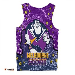 Amazing Aussie Melbourne Storm Custom Team With Dot And Star Patterns For Tough Fan Men Tank Top