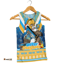 Amazing Aussie Gold Coast Titans Christmas Custom Gold Coast Titans Santa Aussie Big Things Men Tank Top