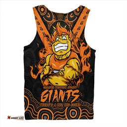 Amazing Aussie GWS GIANTS Ripped Legacy Of The Game Men Tank Top
