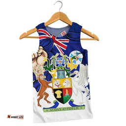 Amazing Aussie Queensland Power Pride And Heritage Crest Men Tank Top