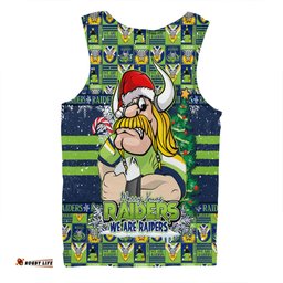 Amazing Aussie Canberra Raiders Merry Ugly Christmas Comic Style Men Tank Top