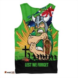 Amazing Aussie Canberra Raiders Fearless ANZAC Defender Men Tank Top