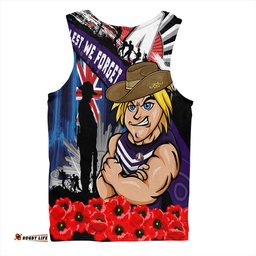 Amazing Aussie Fremantle Anzac Day Honor United In Spirit Men Tank Top