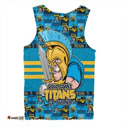 Amazing Aussie Gold Coast Titans Champion’s Pride Comic Style Men Tank Top