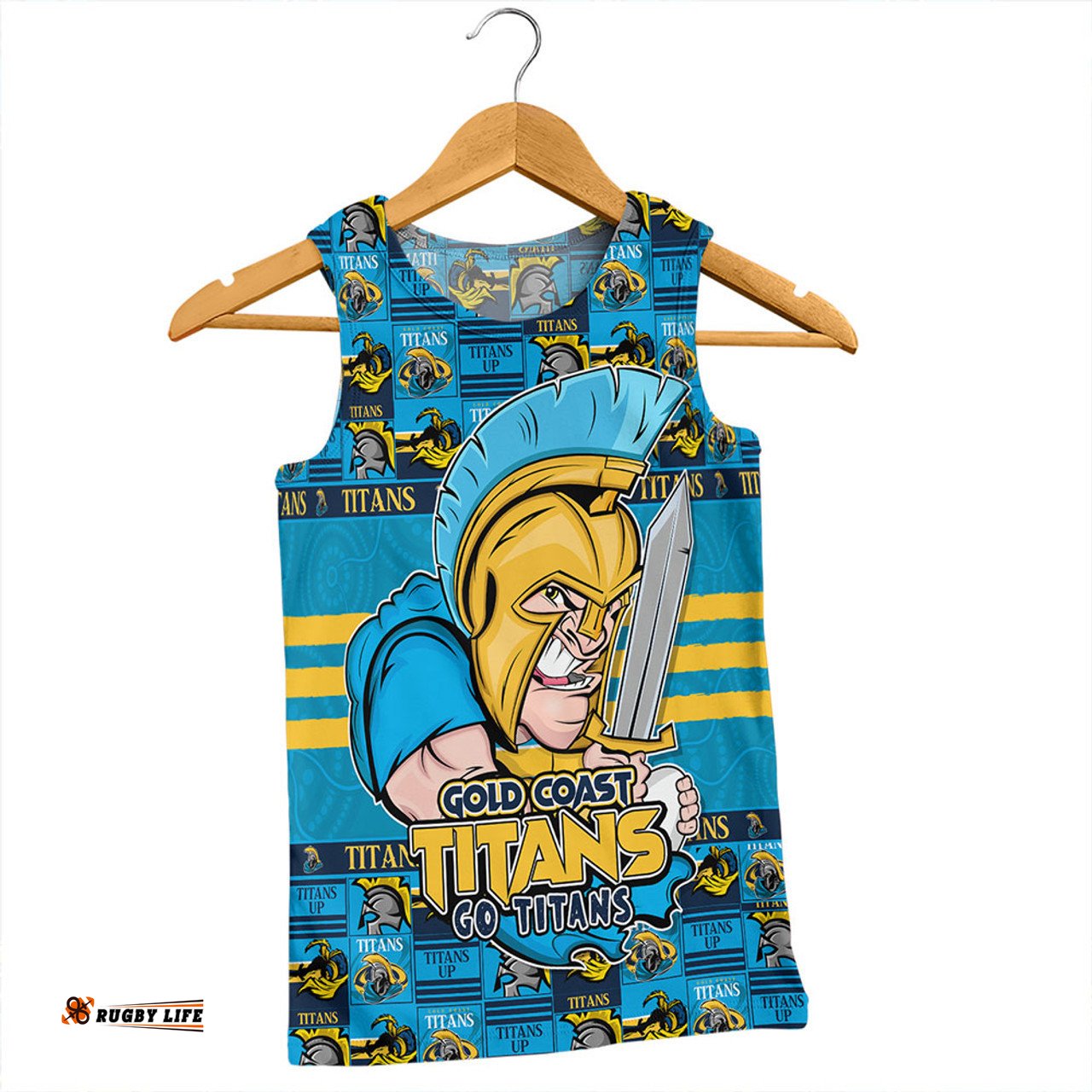 Amazing Aussie Gold Coast Titans Champion’s Pride Comic Style Men Tank Top