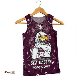 Amazing Aussie Manly Warringah Sea Eagles Aboriginal Pattern Inspired Victory Is Ours Men Tank Top