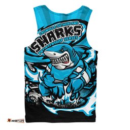Amazing Aussie Cronulla Sutherland Sharks Premiership Series Sports Gear Men Tank Top
