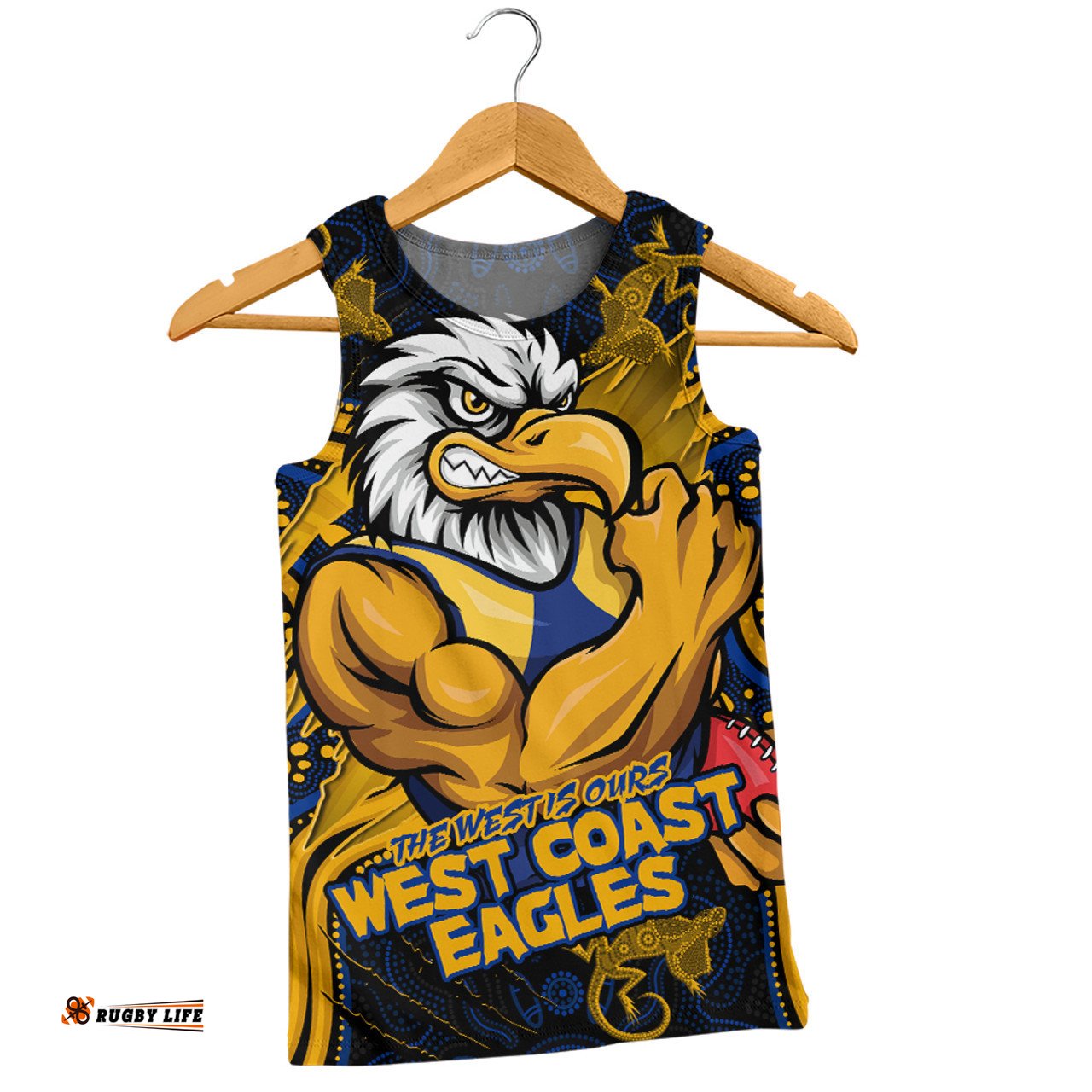 Amazing Aussie West Coast Eagles Spirit Warriors Of The Game Men Tank Top
