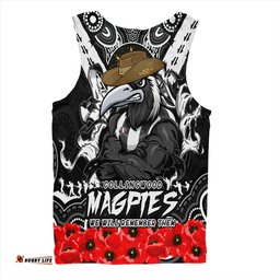 Amazing Aussie Collingwood Ripped Legacy Of The Game The ANZAC Spirit Lives On Men Tank Top
