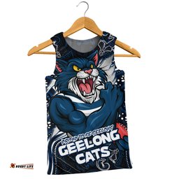 Amazing Aussie Geelong Cats Spirit Warriors Of The Game Men Tank Top