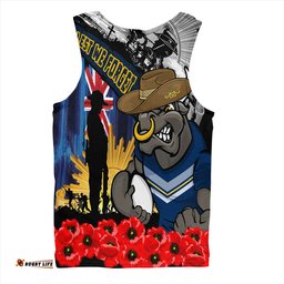 Amazing Aussie North Queensland Cowboys United In Spirit Anzac Day Tribute Men Tank Top