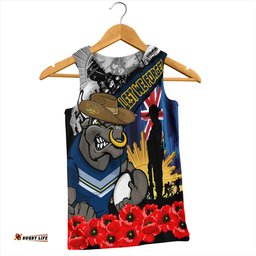Amazing Aussie North Queensland Cowboys United In Spirit Anzac Day Tribute Men Tank Top