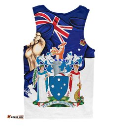 Amazing Aussie Victoria Power Pride And Heritage Crest Men Tank Top