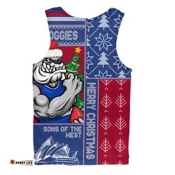 Amazing Aussie Western Bulldogs Merry Christmas Knit Style Festive Spirit Men Tank Top