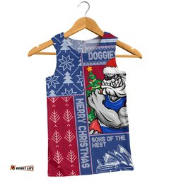 Amazing Aussie Western Bulldogs Merry Christmas Knit Style Festive Spirit Men Tank Top