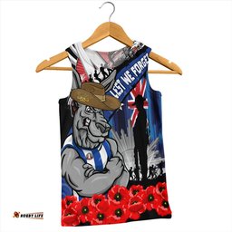 Amazing Aussie North Melbourne Anzac Day Honor United In Spirit Men Tank Top