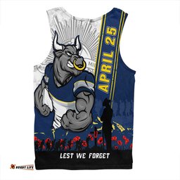 Amazing Aussie North Queensland Cowboys Anzac Day Lest We Forget Strong Fighting Spirit Men Tank Top