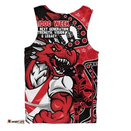Amazing Aussie St. George Illawarra Dragons NAIDOC Indigenous Warrior Spirit Men Tank Top