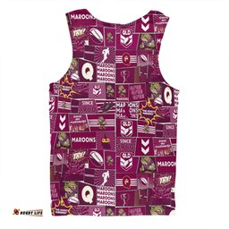 Amazing Aussie Queensland Cane Toads Team Of Us Die Hard Fan Supporters Comic Style Men Tank Top