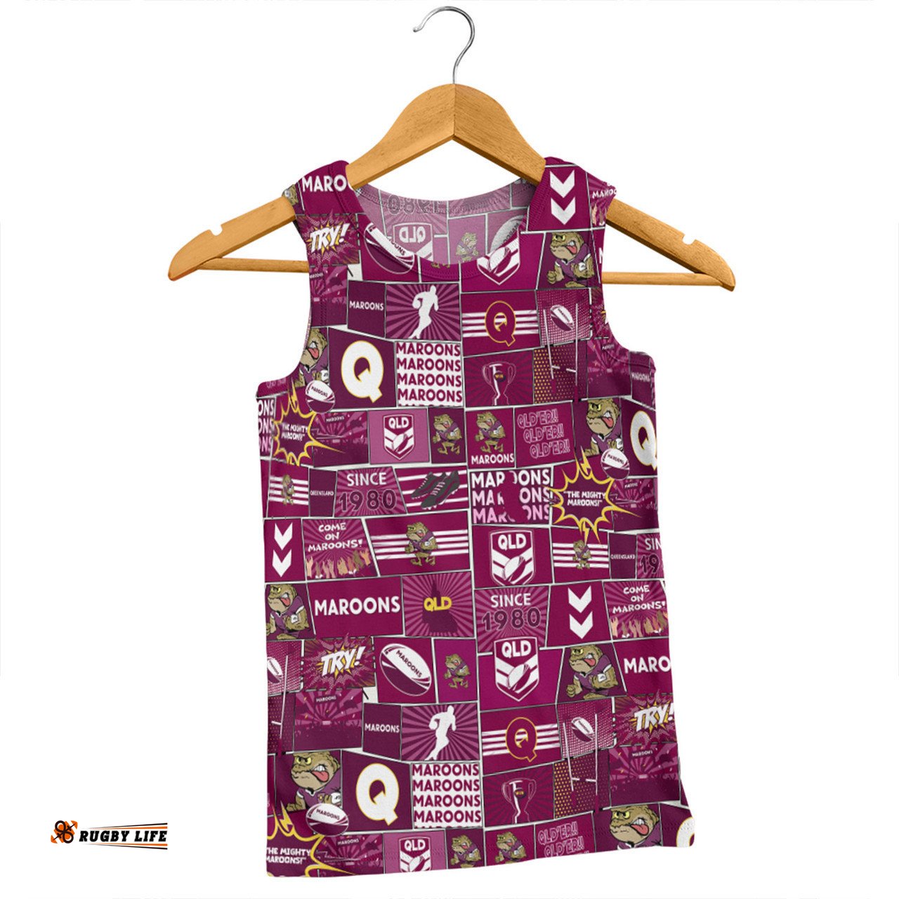 Amazing Aussie Queensland Cane Toads Team Of Us Die Hard Fan Supporters Comic Style Men Tank Top