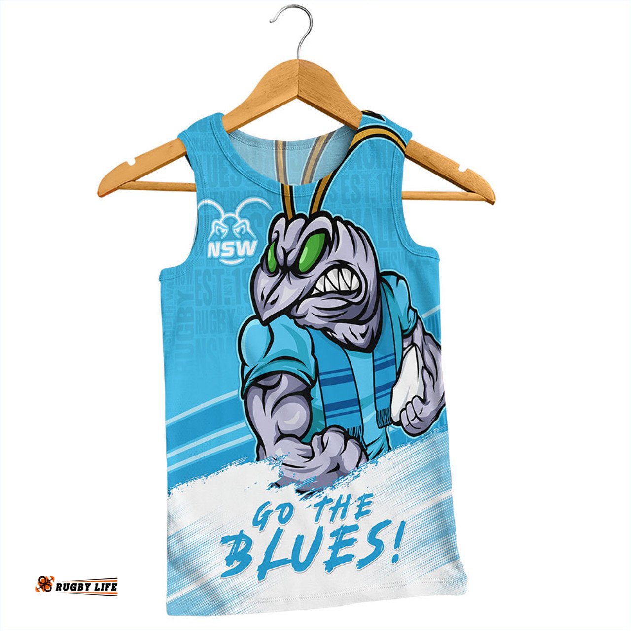 Amazing Aussie New South Wales Blues NSW Blues Word Cloud Style Men Tank Top
