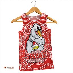 Amazing Aussie Sydney Swans Aboriginal Inspired Tough Fan Football For Life Men Tank Top