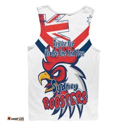 Amazing Aussie Sydney Roosters Happy Australia Day We Are One And Free V2 Men Tank Top