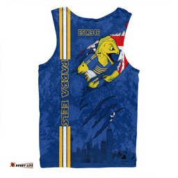 Amazing Aussie Parramatta Eels Happy Australia Day Flag Scratch Style Men Tank Top