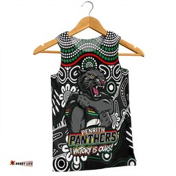 Amazing Aussie Penrith Panthers Aboriginal Inspired Tough Fan Rugby For Life Men Tank Top