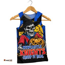Amazing Aussie Newcastle Knights Dark Moon Rugby Halloween Battle Edition Men Tank Top