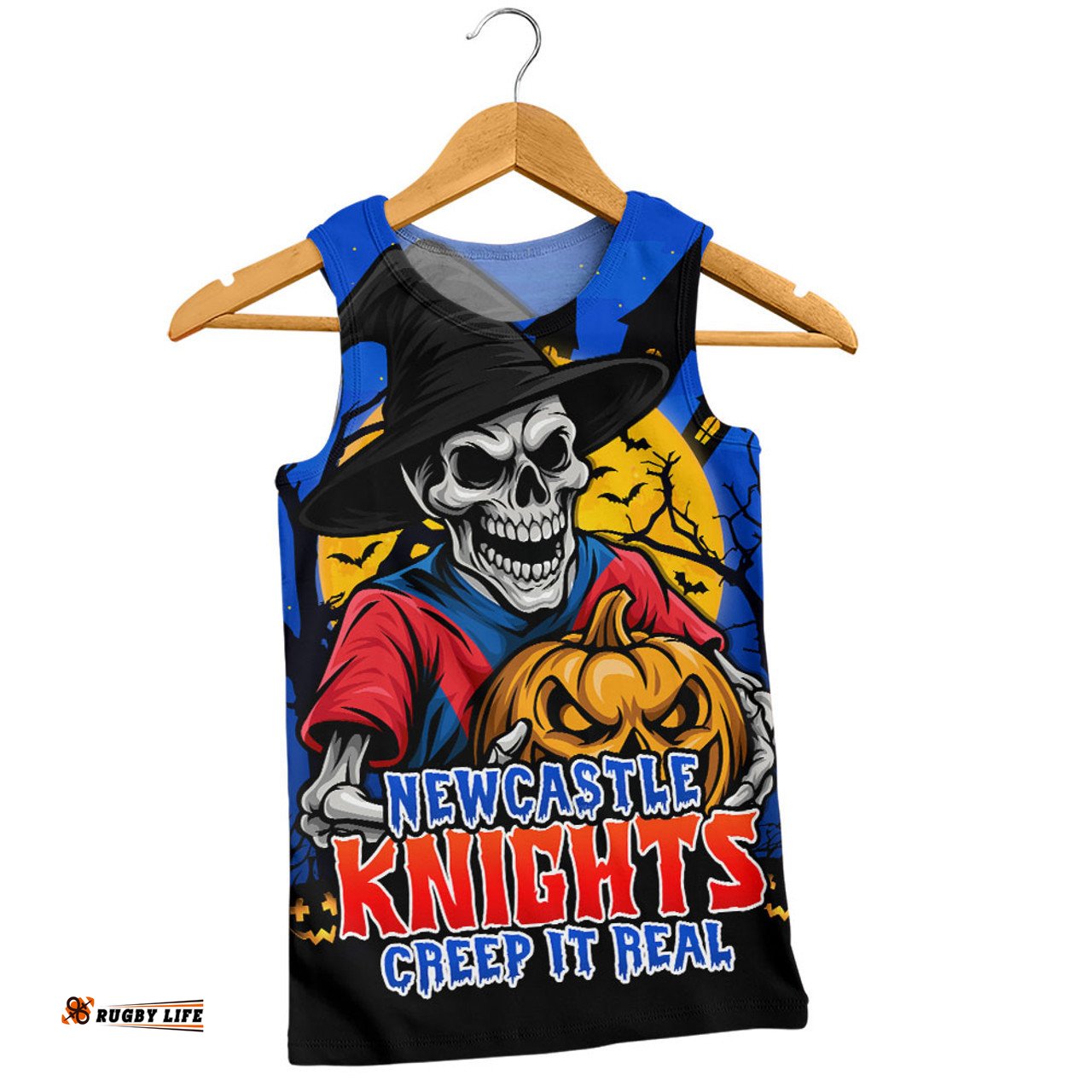 Amazing Aussie Newcastle Knights Dark Moon Rugby Halloween Battle Edition Men Tank Top