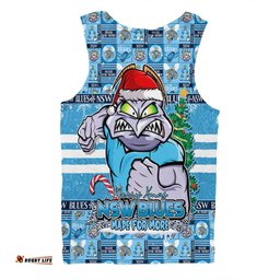Amazing Aussie New South Wales Blues Merry Ugly Christmas Comic Style Men Tank Top