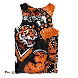 Amazing Aussie Wests Tigers NAIDOC Indigenous Warrior Spirit Men Tank Top