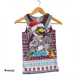 Amazing Aussie Manly Warringah Sea Eagles Christmas Custom Manly Santa Aussie Big Things Men Tank Top