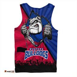 Amazing Aussie Western Bulldogs Breaking Through Fan Design Men Tank Top
