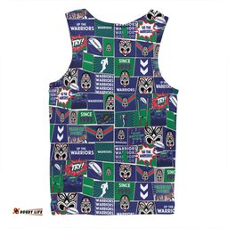 Amazing Aussie New Zealand Warriors Team Of Us Die Hard Fan Supporters Comic Style Men Tank Top