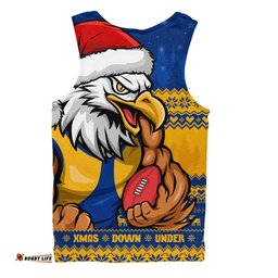 Amazing Aussie West Coast Eagles Merry Christmas Down Under Footy Power Style Men Tank Top