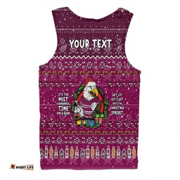 Amazing Aussie Manly Warringah Sea Eagles Christmas Custom Chrissie Spirit Men Tank Top